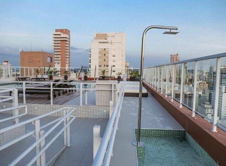 Lazer Completo Com Piscina E Sauna No Gonzaga Santos  Exteriér fotografie